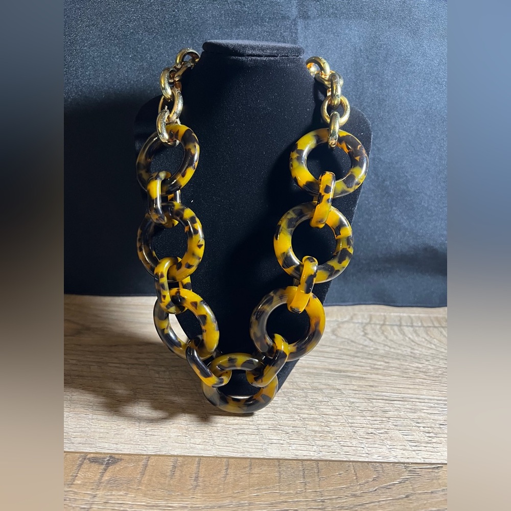 J. Crew Faux Tortoiseshell Statement Necklace